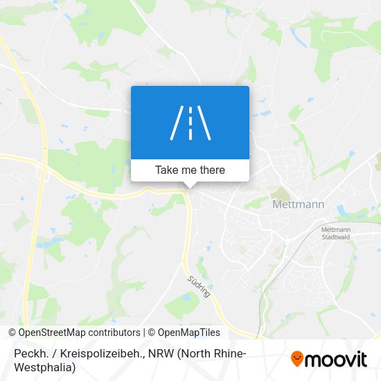 Peckh. / Kreispolizeibeh. map