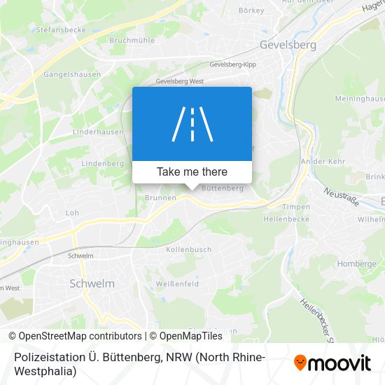 Polizeistation Ü. Büttenberg map