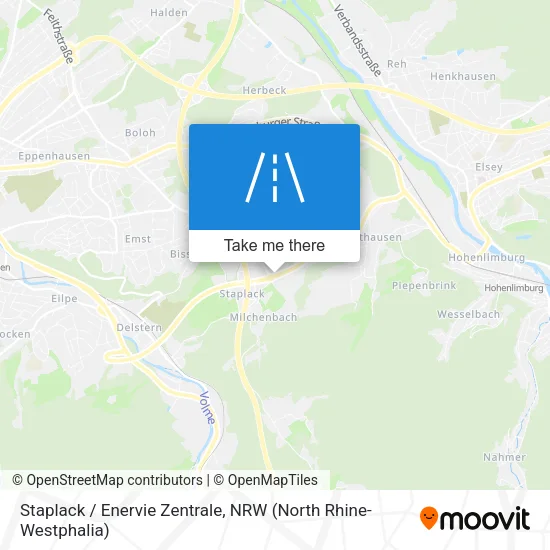 Карта Staplack / Enervie Zentrale