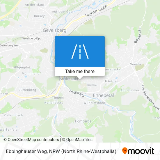 Карта Ebbinghauser Weg
