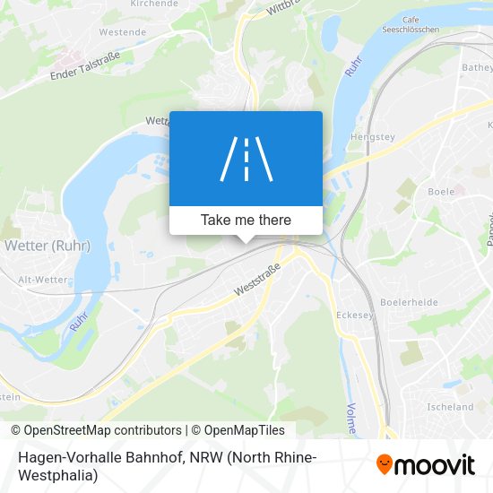 Hagen-Vorhalle Bahnhof map
