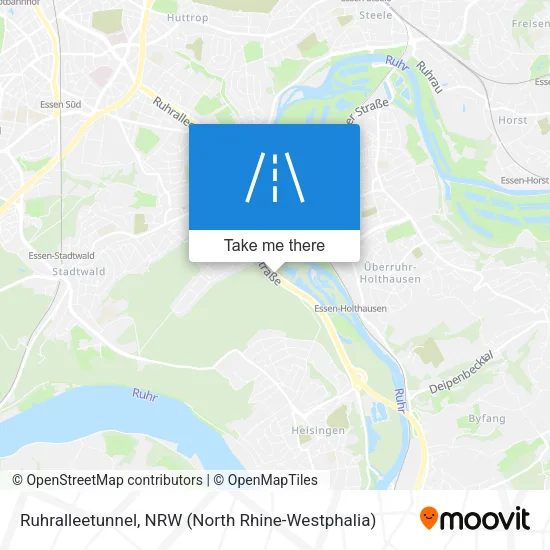 Карта Ruhralleetunnel