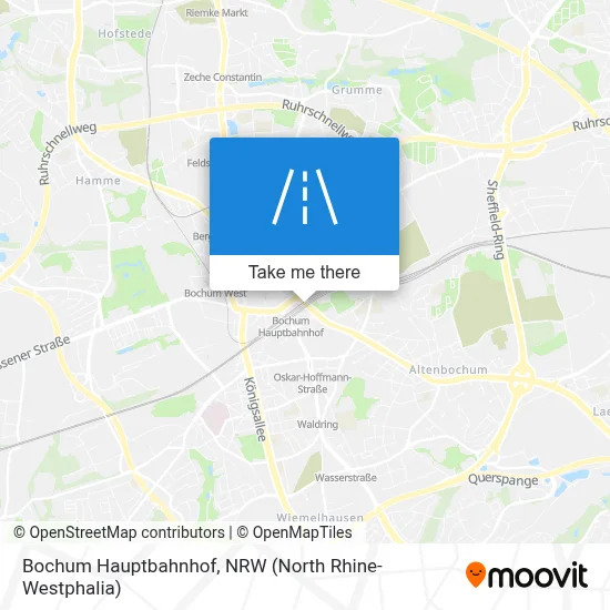 Bochum Hauptbahnhof map
