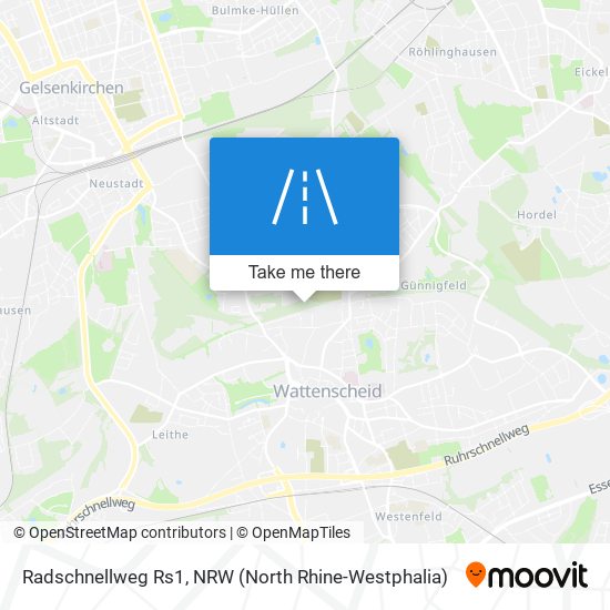 Radschnellweg Rs1 map