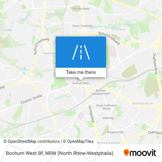 Bochum West Bf map
