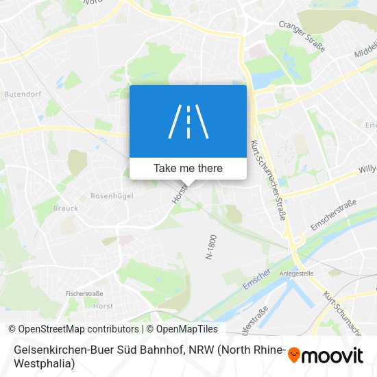 Gelsenkirchen-Buer Süd Bahnhof map