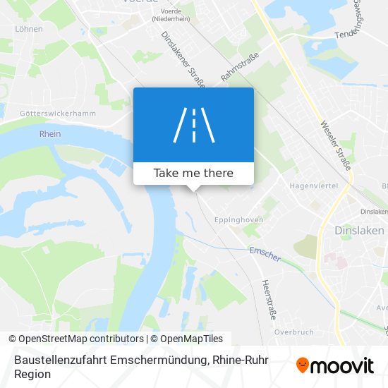 Baustellenzufahrt Emschermündung map