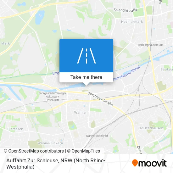 Карта Auffahrt Zur Schleuse