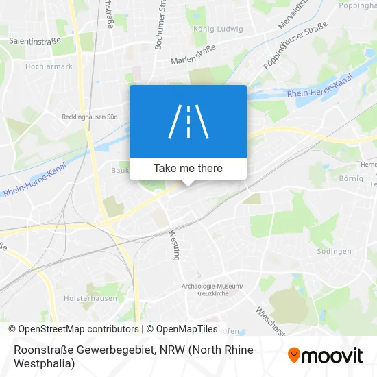 Roonstraße Gewerbegebiet map