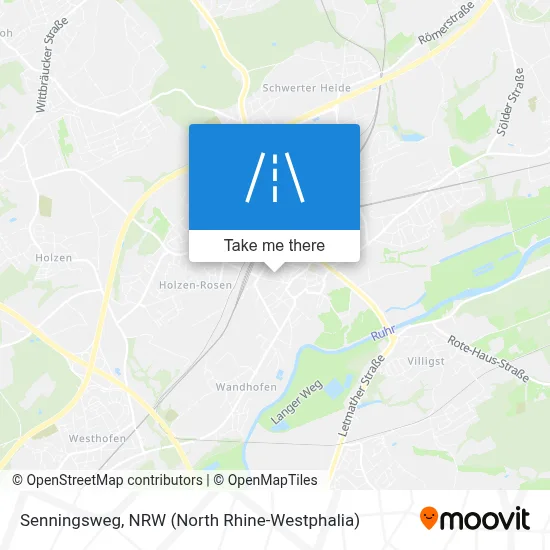 Senningsweg map