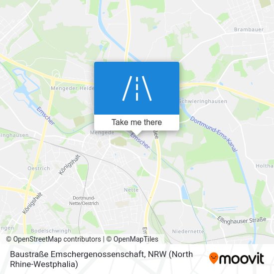 Baustraße Emschergenossenschaft map