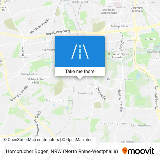 Hombrucher Bogen map