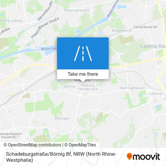 Schadeburgstraße/Börnig Bf map
