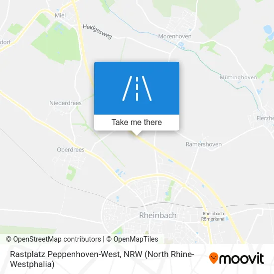 Rastplatz Peppenhoven-West map