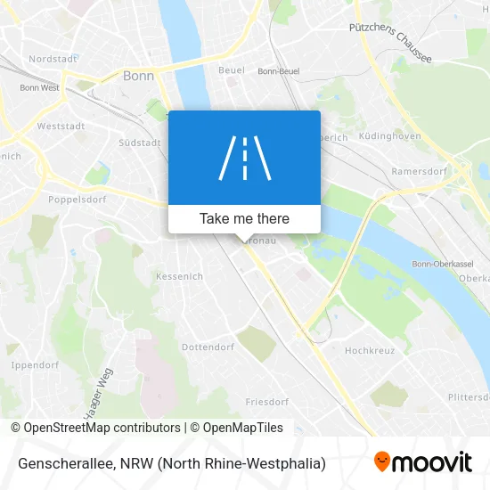 Карта Genscherallee