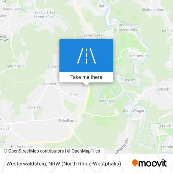 Карта Westerwaldsteig