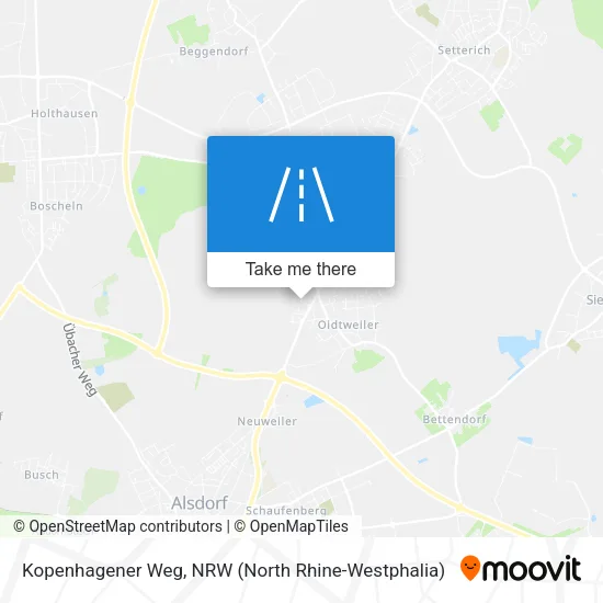 Карта Kopenhagener Weg