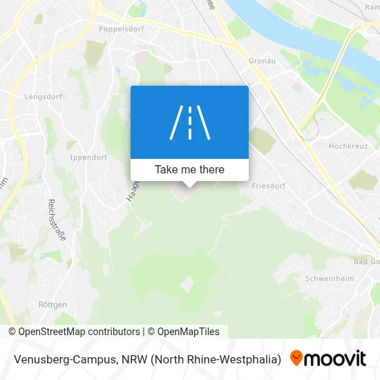Venusberg-Campus map