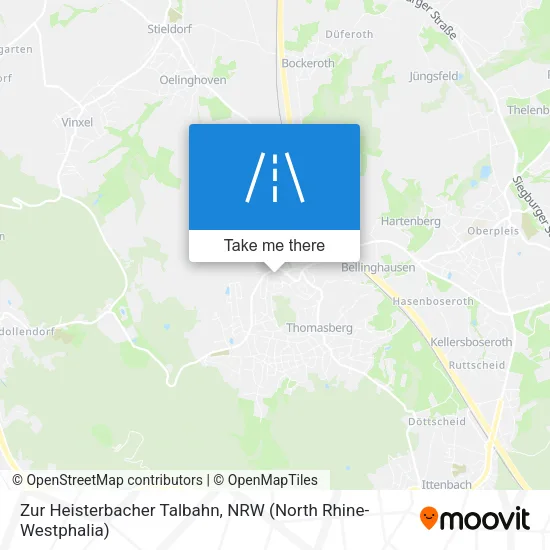Карта Zur Heisterbacher Talbahn