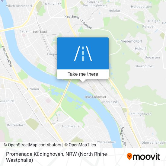 Promenade Küdinghoven map