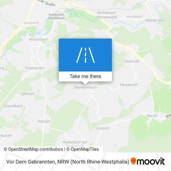 Карта Vor Dem Gebrannten