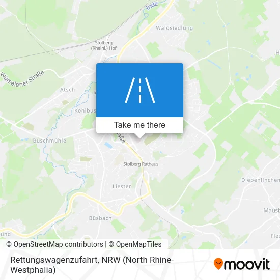 Rettungswagenzufahrt map