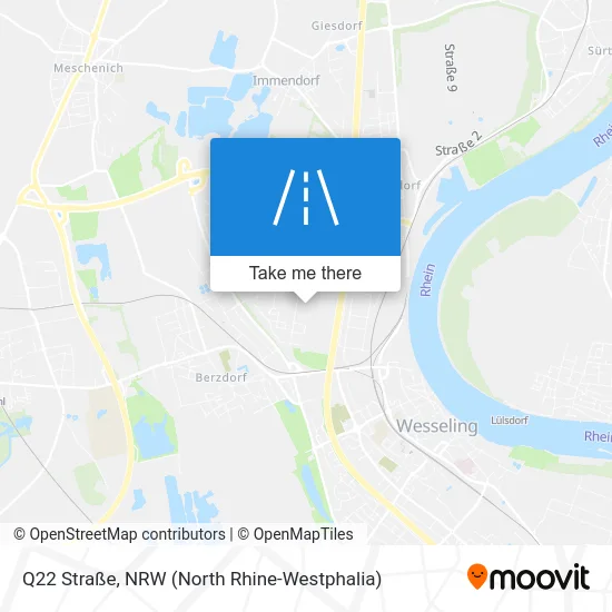 Q22 Straße map