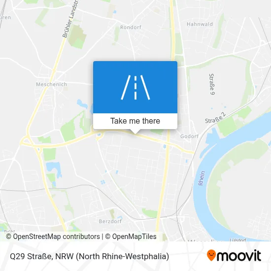 Q29 Straße map