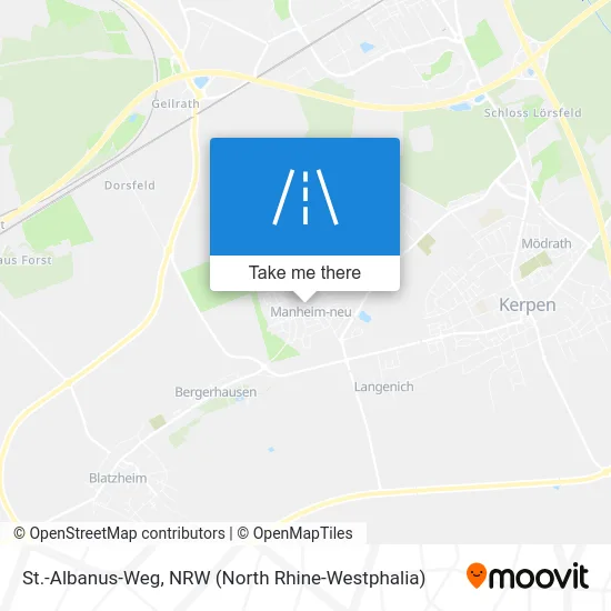 St.-Albanus-Weg map