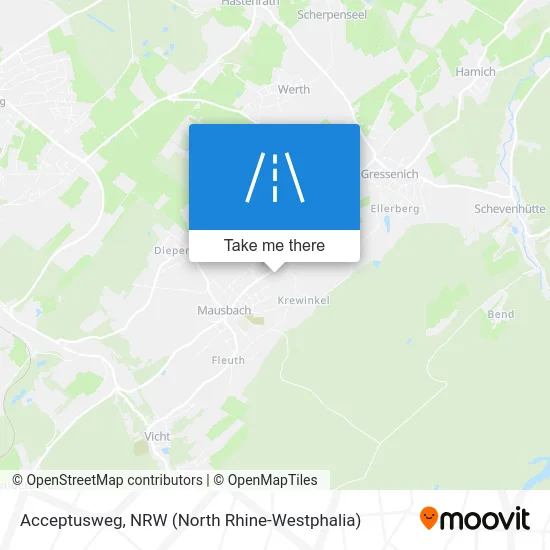 Acceptusweg map