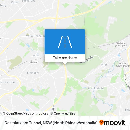 Rastplatz am Tunnel map
