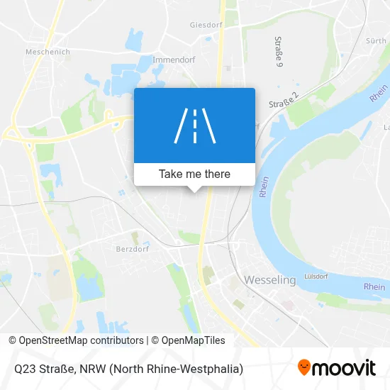 Q23 Straße map