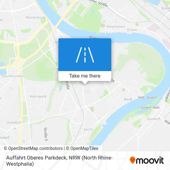 Auffahrt Oberes Parkdeck map