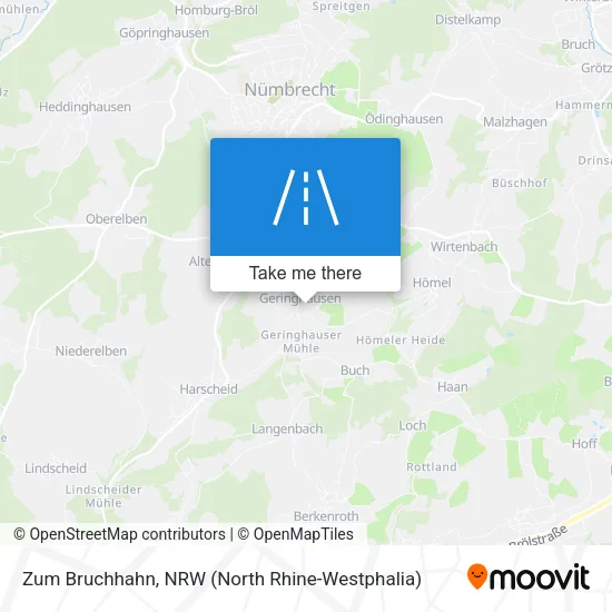 Карта Zum Bruchhahn