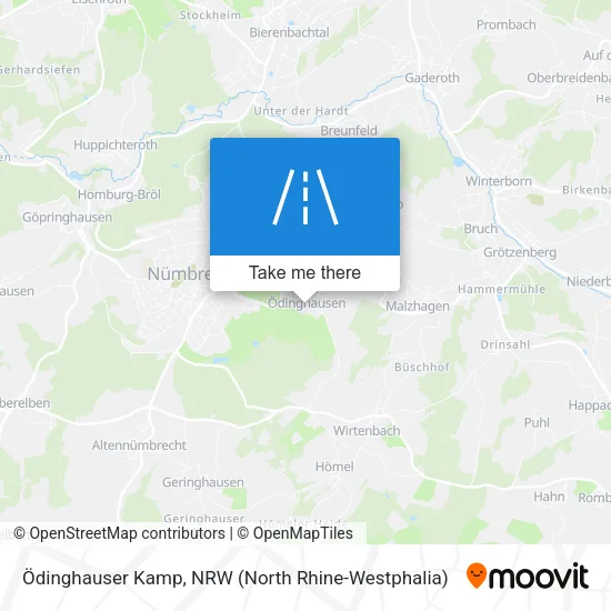 Карта Ödinghauser Kamp