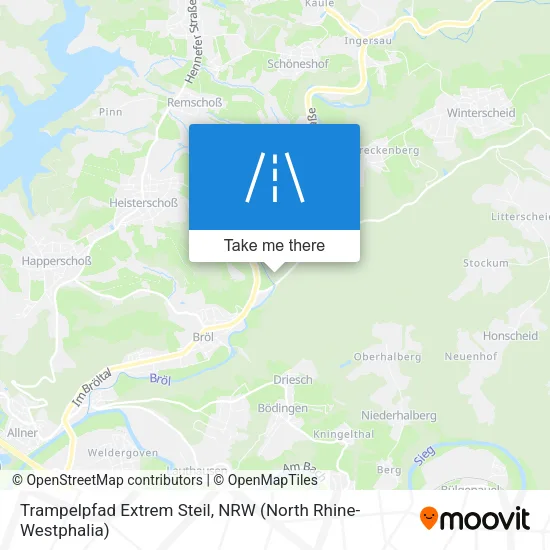 Карта Trampelpfad Extrem Steil