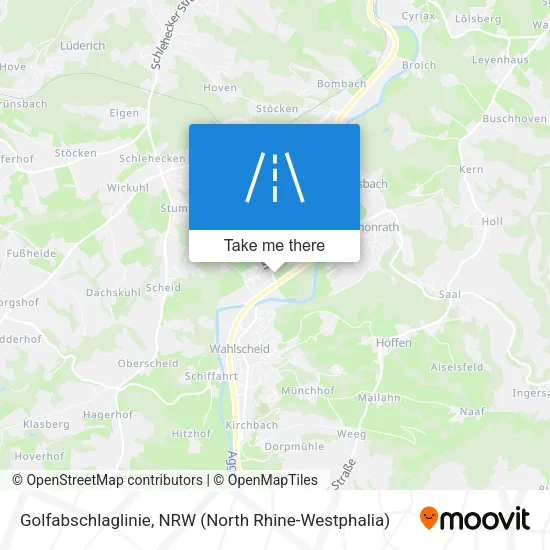 Карта Golfabschlaglinie
