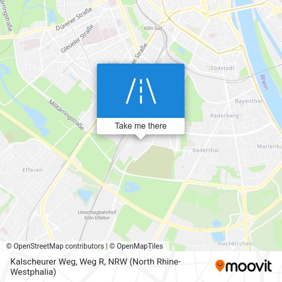 Kalscheurer Weg, Weg R map