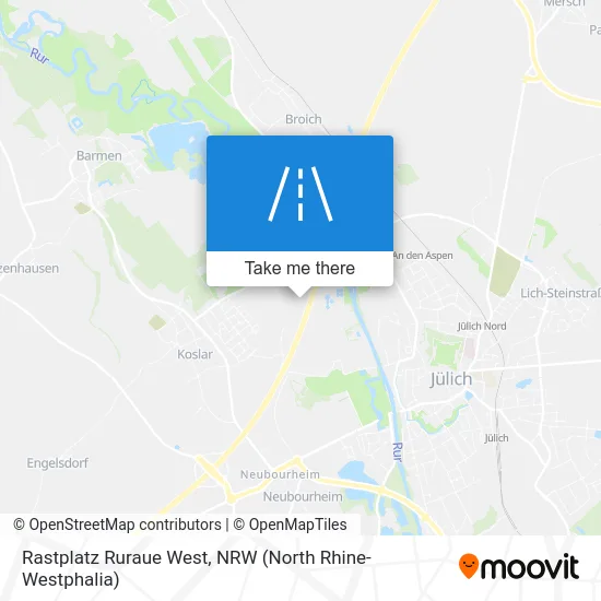 Rastplatz Ruraue West map