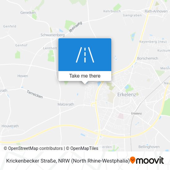 Krickenbecker Straße map