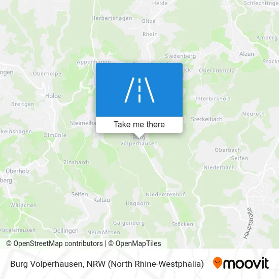 Burg Volperhausen map