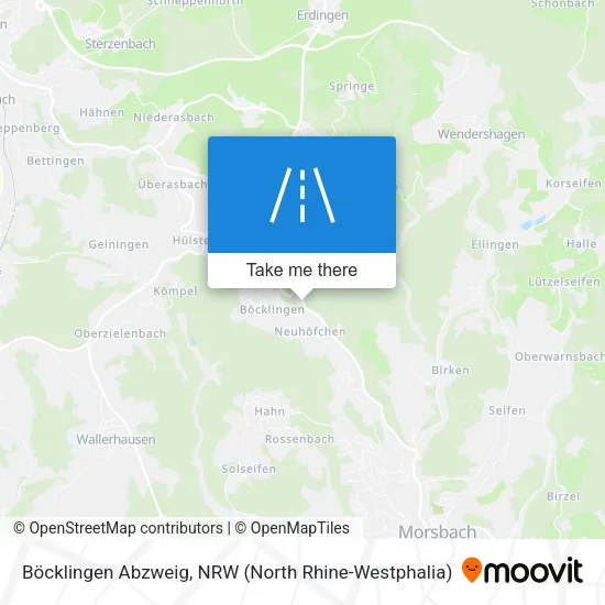 Карта Böcklingen Abzweig
