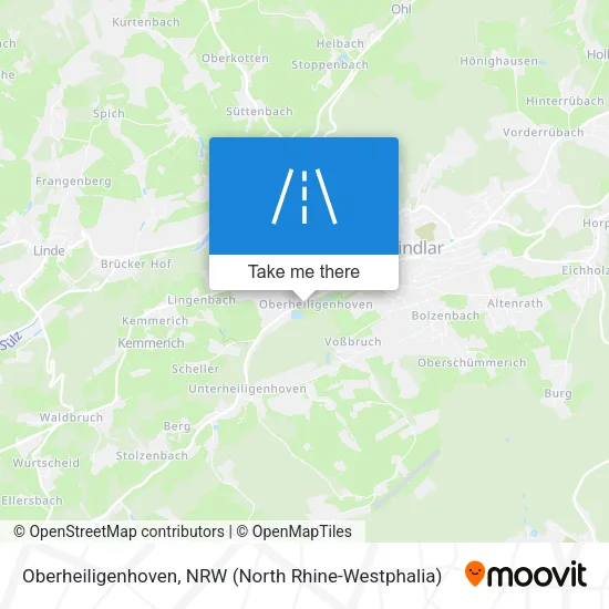 Карта Oberheiligenhoven