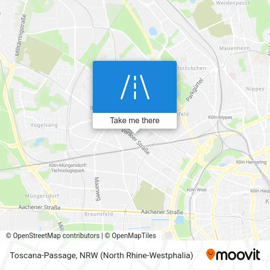 Toscana-Passage map