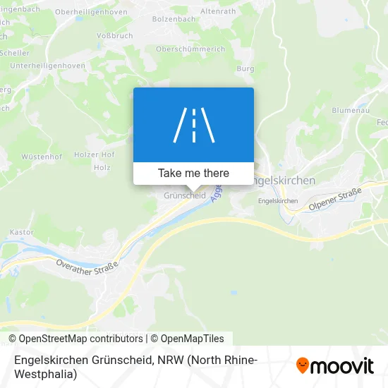 Engelskirchen Grünscheid map