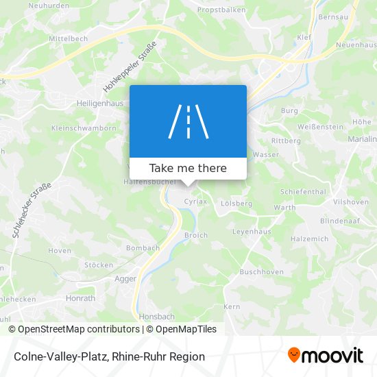Colne-Valley-Platz map