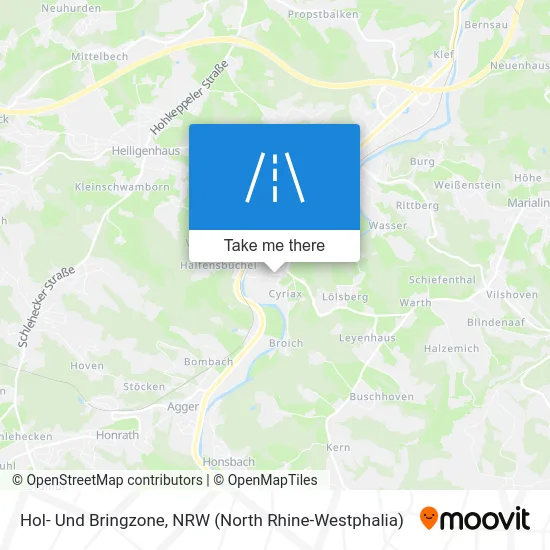 Карта Hol- Und Bringzone