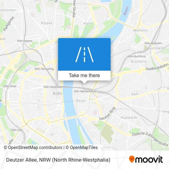 Карта Deutzer Allee