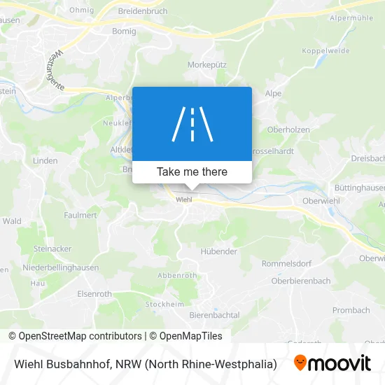 Wiehl Busbahnhof map