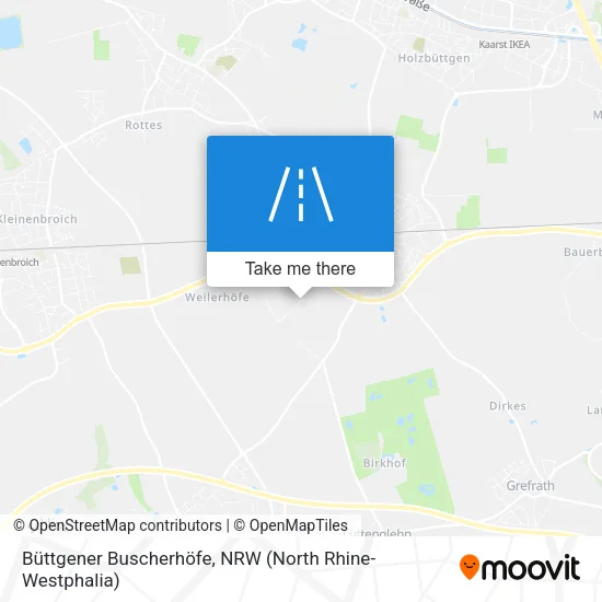 Карта Büttgener Buscherhöfe